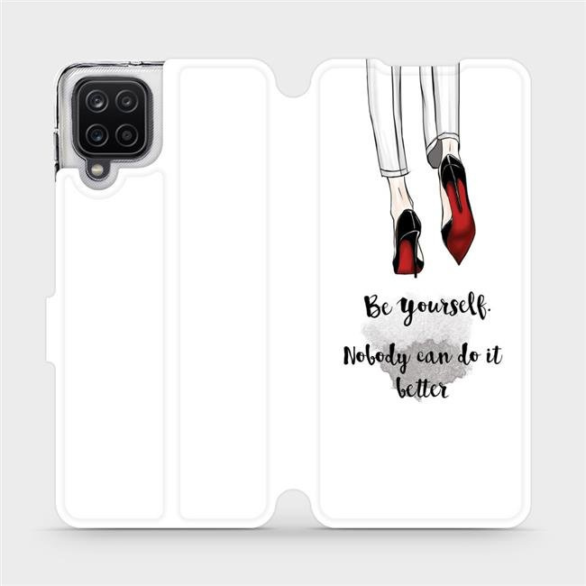 Flipové pouzdro Mobiwear - Samsung Galaxy A12 - M046P Be yourself