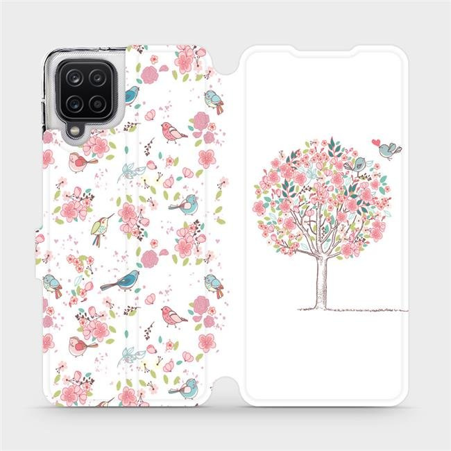 Flipové pouzdro Mobiwear - Samsung Galaxy A12 - M120S Strom a ptáčci
