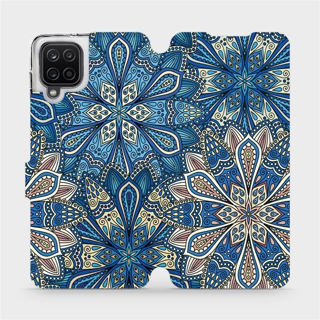 Flipové pouzdro Mobiwear - Samsung Galaxy A12 - V108P Modré mandala květy