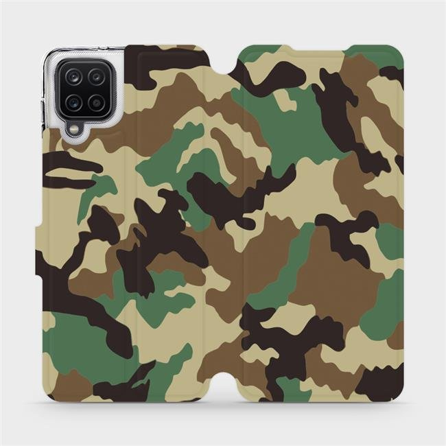 Flipové pouzdro Mobiwear - Samsung Galaxy A12 - V111P Maskáče