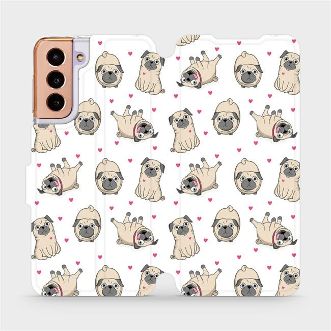 Flipové pouzdro Mobiwear - Samsung Galaxy S21 5G - M097P Mopsíci