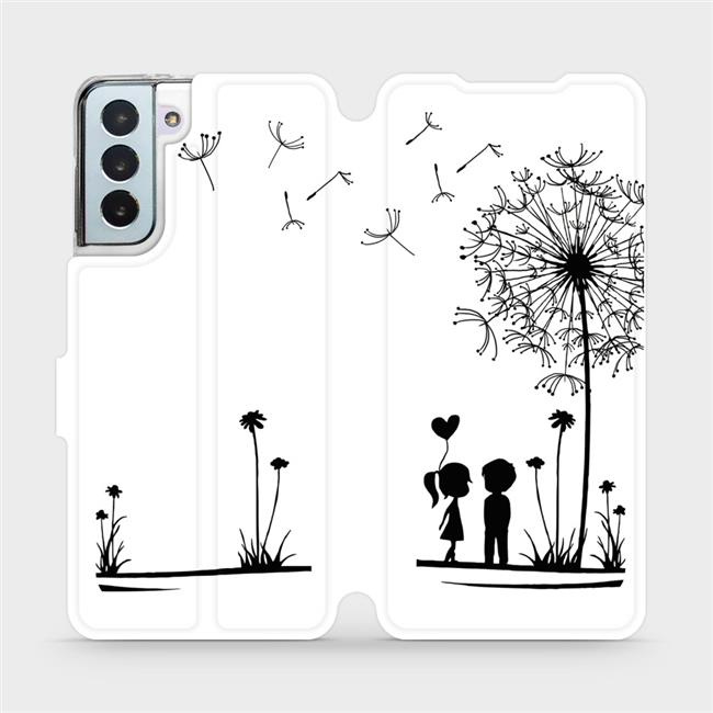 Flipové pouzdro Mobiwear - Samsung Galaxy S21 Plus 5G - MH16P Dvojice s pampeliškou