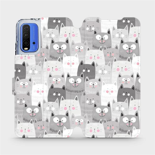 Flipové pouzdro Mobiwear - Xiaomi Redmi 9T - M099P Kočičky