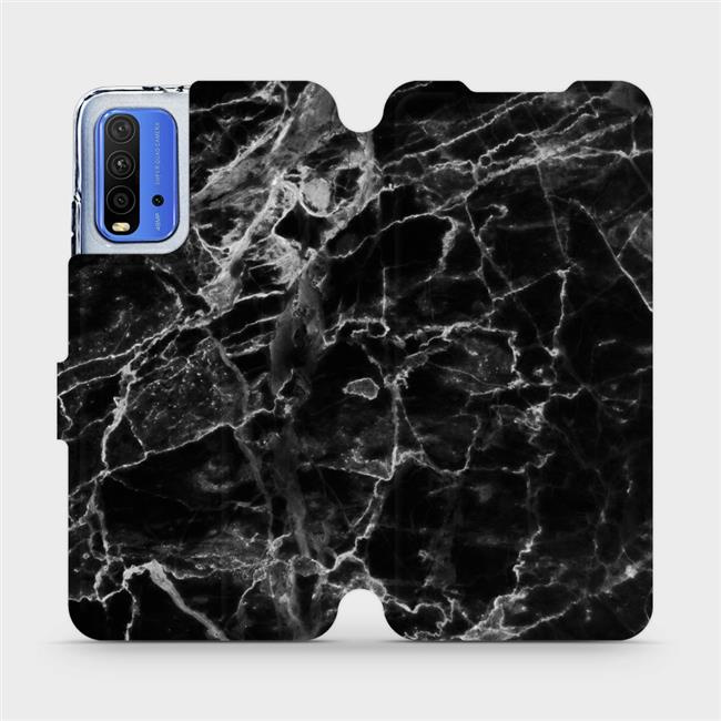 Flipové pouzdro Mobiwear - Xiaomi Redmi 9T - V056P Černý mramor