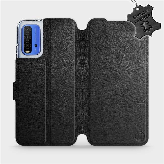 Kožené flip pouzdro Mobiwear - Xiaomi Redmi 9T / Poco M3 - Černé