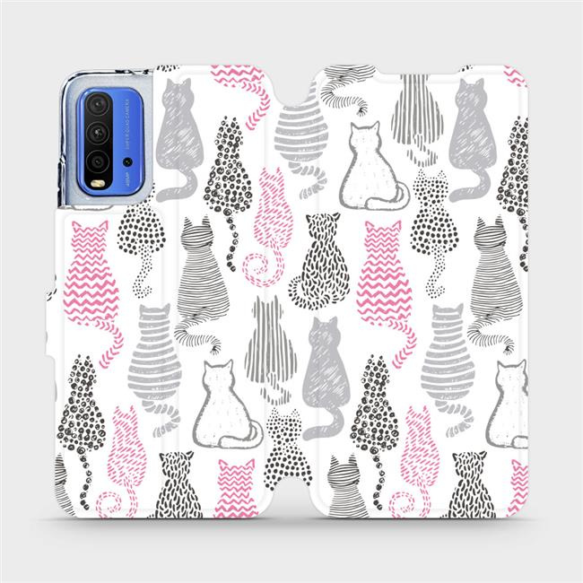 Flipové pouzdro Mobiwear - Xiaomi Redmi 9T - MX01S Kočičí zádíčka