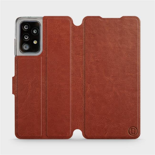 Flipové pouzdro Mobiwear - Samsung Galaxy A52 5G / A52s 5G - Hnědé a šedé