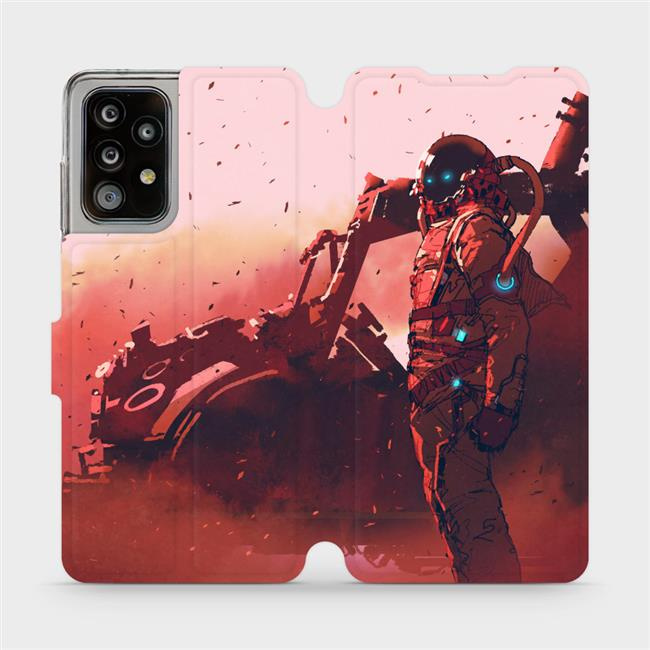 Flipové pouzdro Mobiwear - Samsung Galaxy A52 5G / A52s 5G - MA09S Průzkumník s červeným vozítkem