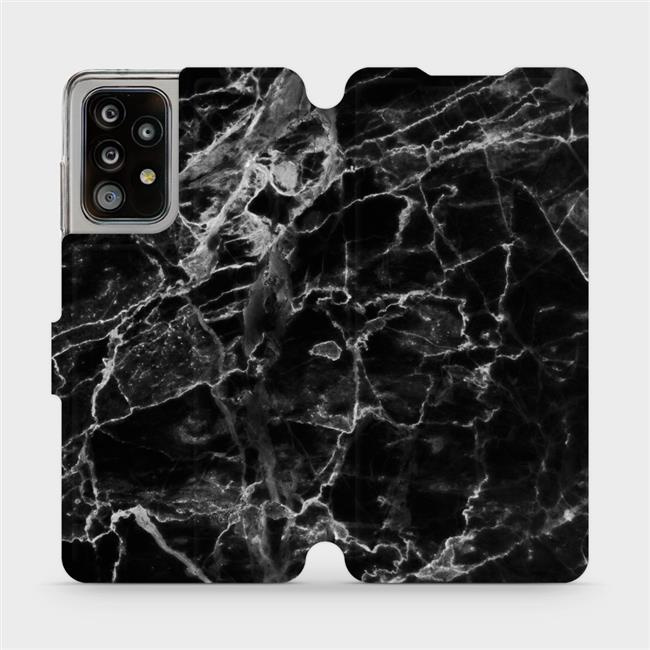 Flipové pouzdro Mobiwear - Samsung Galaxy A52 5G / A52s 5G - V056P Černý mramor