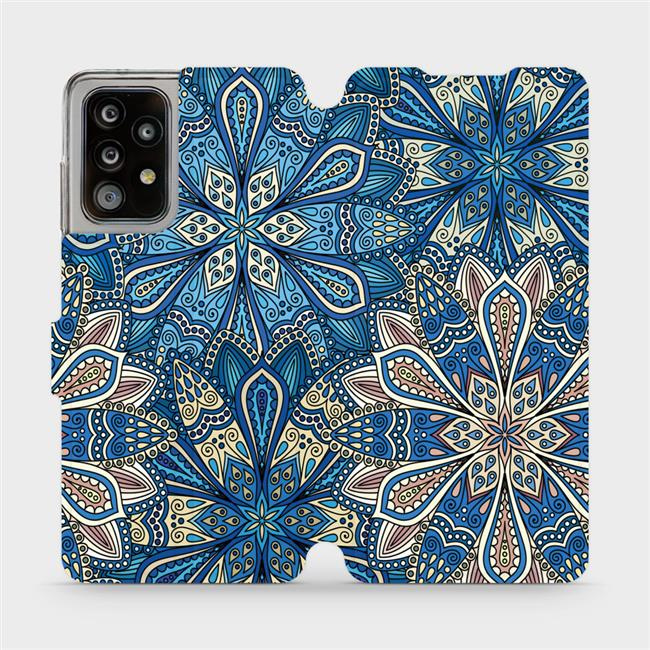 Flipové pouzdro Mobiwear - Samsung Galaxy A52 5G / A52s 5G - V108P Modré mandala květy