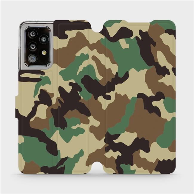 Flipové pouzdro Mobiwear - Samsung Galaxy A52 5G / A52s 5G - V111P Maskáče