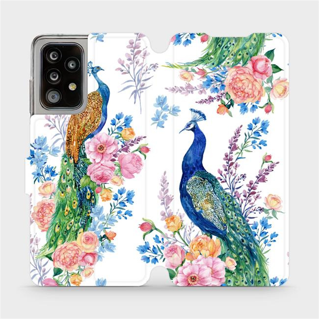Flipové pouzdro Mobiwear - Samsung Galaxy A52 5G / A52s 5G - MX08S Pávi