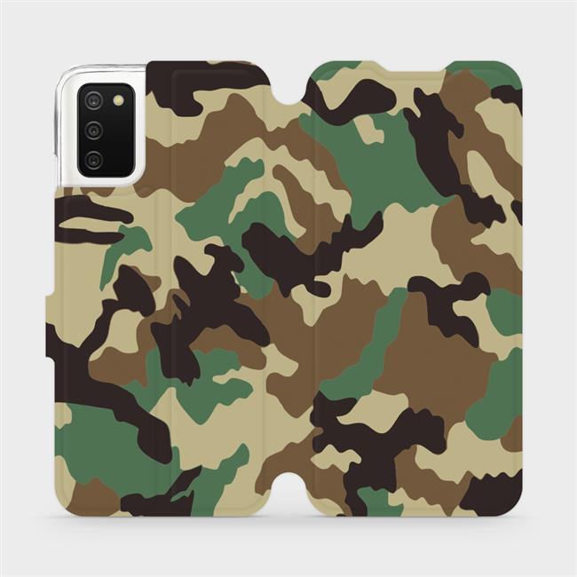 Flipové pouzdro Mobiwear - Samsung Galaxy A02s - V111P Maskáče