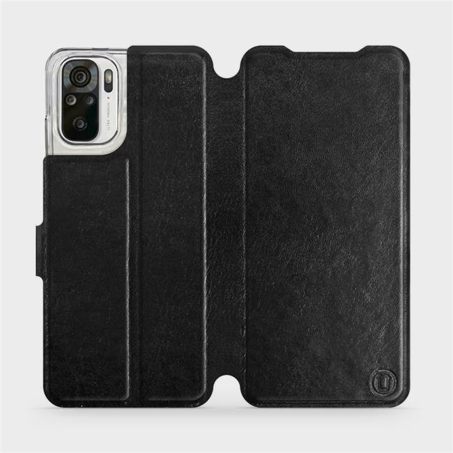 Flipové pouzdro Mobiwear - Xiaomi Redmi Note 10 - Černé a šedé