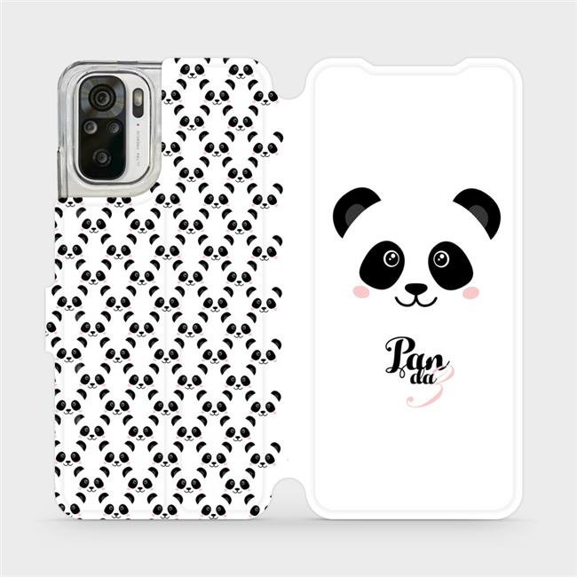 Flipové pouzdro Mobiwear - Xiaomi Redmi Note 10 - M030P Panda Amálka