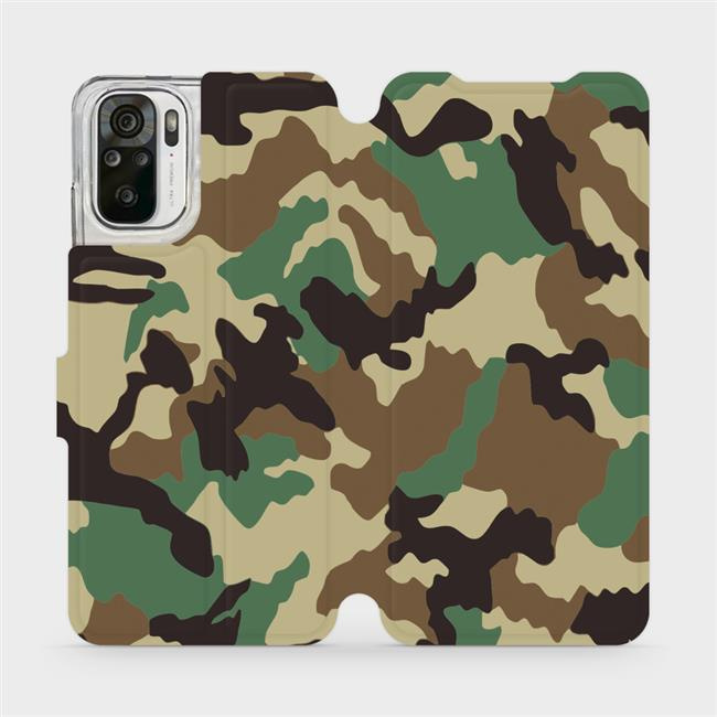 Flipové pouzdro Mobiwear - Xiaomi Redmi Note 10 - V111P Maskáče