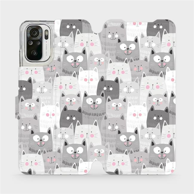 Flipové pouzdro Mobiwear - Xiaomi Redmi Note 10S - M099P Kočičky