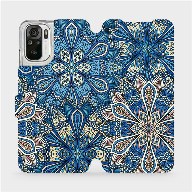 Flipové pouzdro Mobiwear - Xiaomi Redmi Note 10S - V108P Modré mandala květy