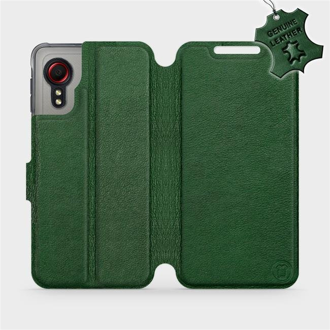 Kožené flip pouzdro Mobiwear - Samsung Galaxy Xcover 5 - Zelené