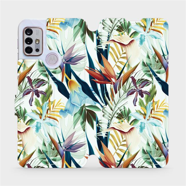 Flipové pouzdro Mobiwear - Motorola Moto G10 - M071P Flóra
