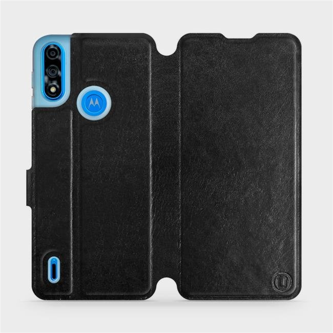 Flipové pouzdro Mobiwear - Motorola Moto E7 Power - Černé a šedé