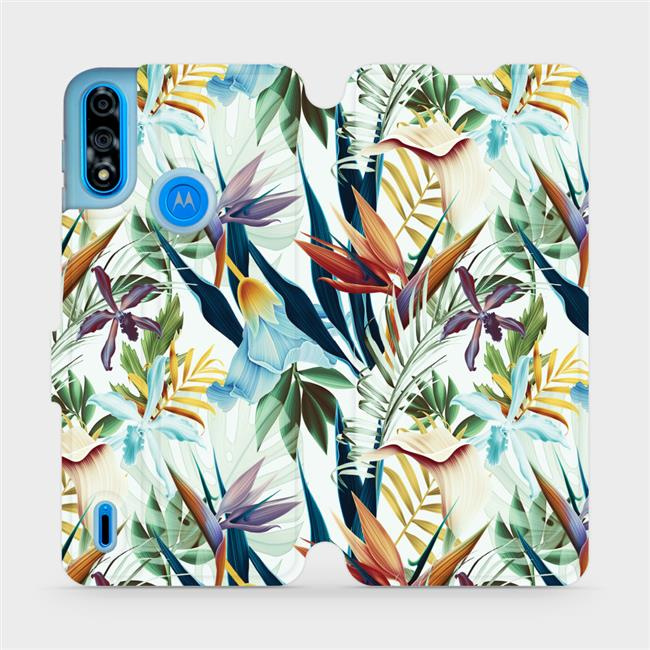 Flipové pouzdro Mobiwear - Motorola Moto E7 Power - M071P Flóra