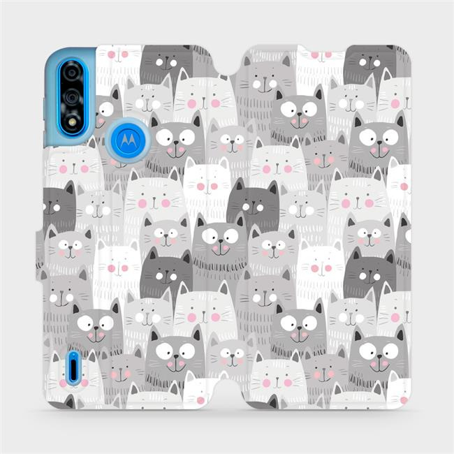 Flipové pouzdro Mobiwear - Motorola Moto E7 Power - M099P Kočičky
