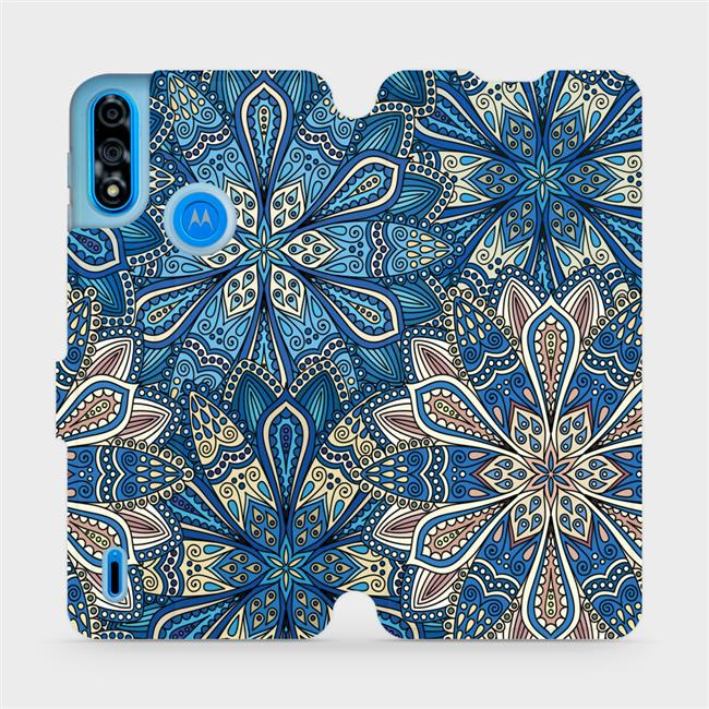 Flipové pouzdro Mobiwear - Motorola Moto E7 Power - V108P Modré mandala květy