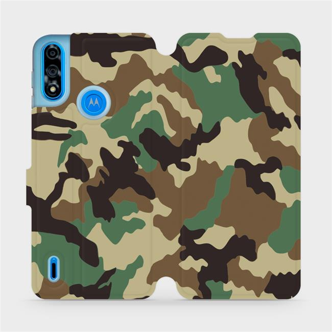 Flipové pouzdro Mobiwear - Motorola Moto E7 Power - V111P Maskáče