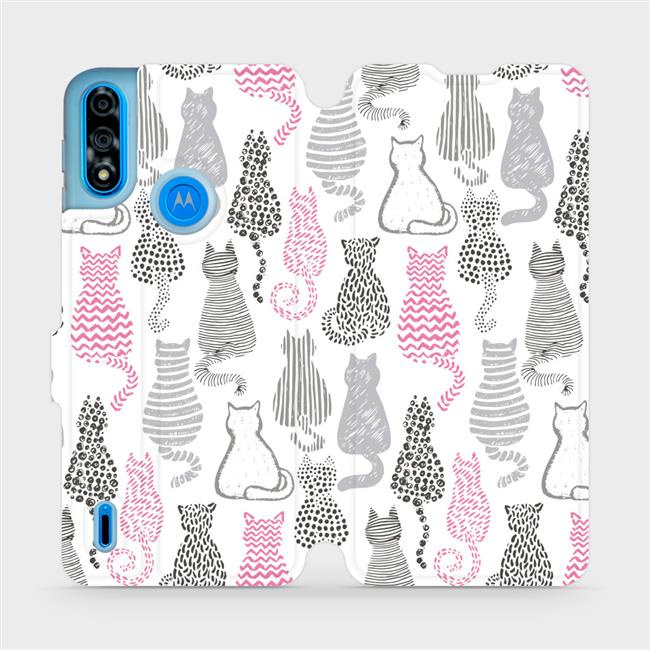 Flipové pouzdro Mobiwear - Motorola Moto E7 Power - MX01S Kočičí zádíčka