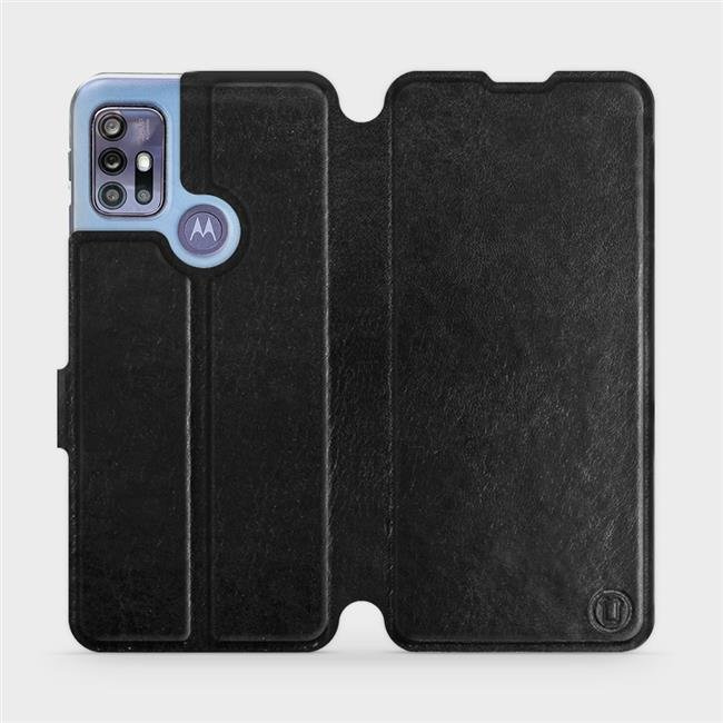 Flipové pouzdro Mobiwear - Motorola Moto G30 - Černé a šedé
