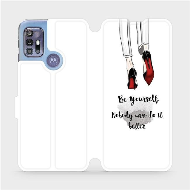Flipové pouzdro Mobiwear - Motorola Moto G30 - M046P Be yourself