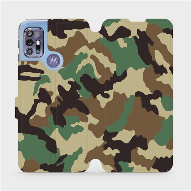 Flipové pouzdro Mobiwear - Motorola Moto G30 - V111P Maskáče