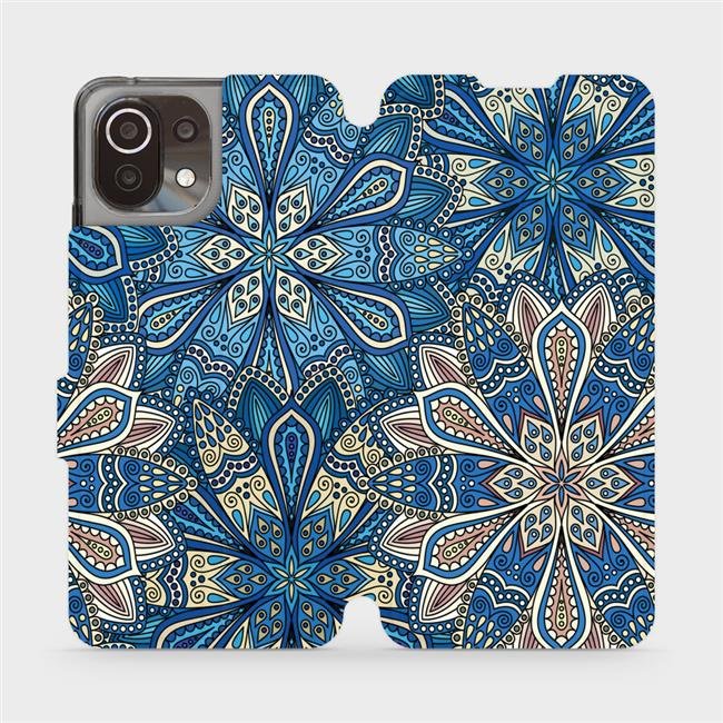 Flipové pouzdro Mobiwear - Xiaomi Mi 11 Lite LTE / 5G - V108P Modré mandala květy