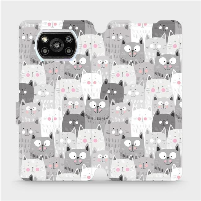 Flipové pouzdro Mobiwear - Xiaomi Poco X3 Pro - M099P Kočičky