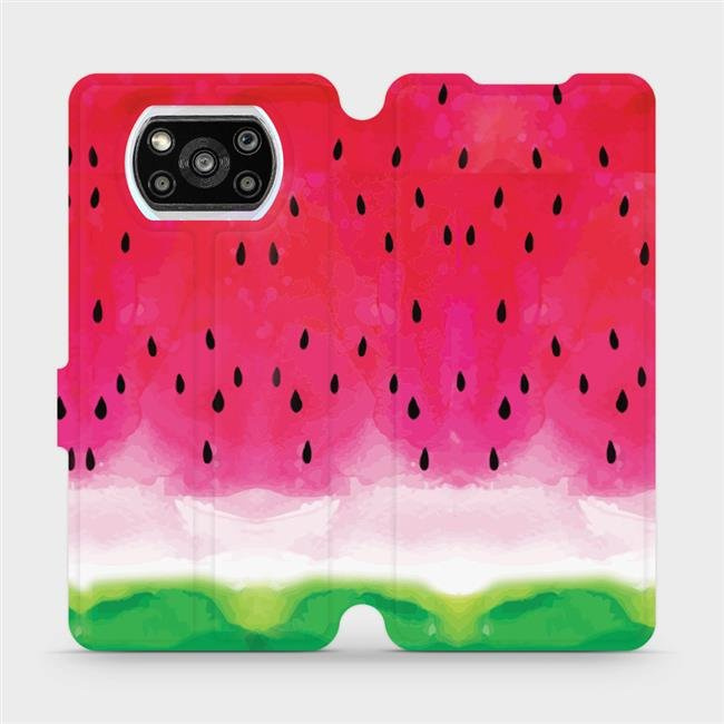 Flipové pouzdro Mobiwear - Xiaomi Poco X3 Pro - V086S Melounek