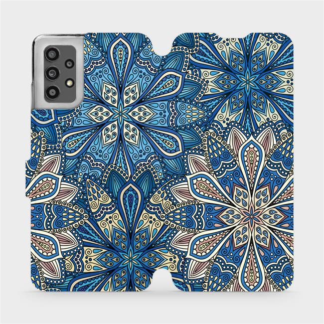 Flipové pouzdro Mobiwear - Samsung Galaxy A32 LTE - V108P Modré mandala květy
