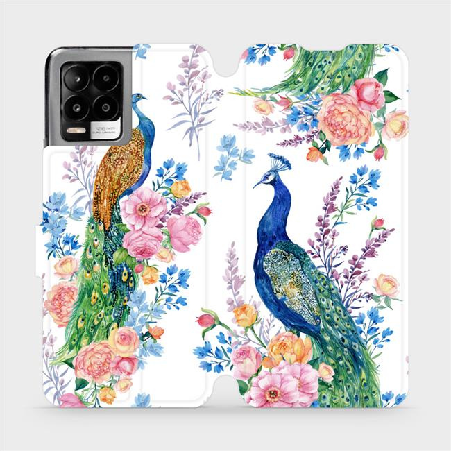 Flipové pouzdro Mobiwear - Realme 8 - MX08S Pávi
