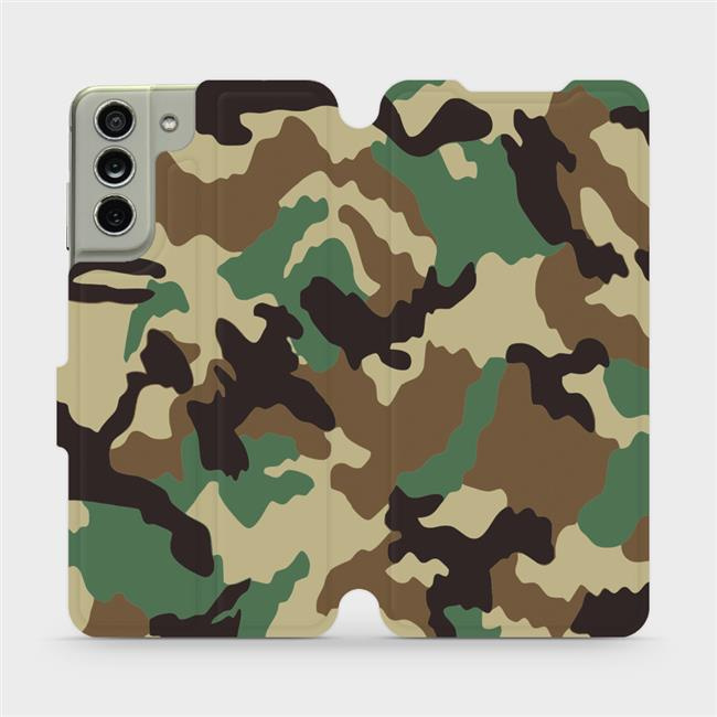 Flipové pouzdro Mobiwear - Samsung Galaxy S21 FE - V111P Maskáče