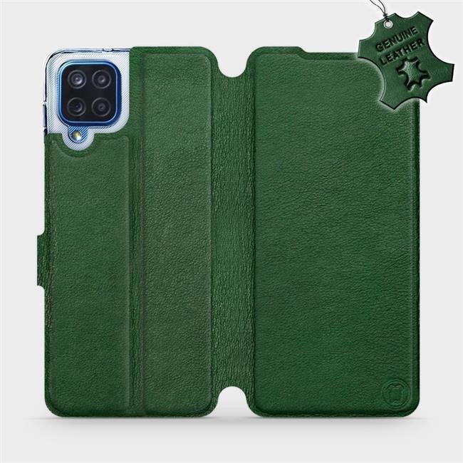 Kožené flip pouzdro Mobiwear - Samsung Galaxy M12 - Zelené