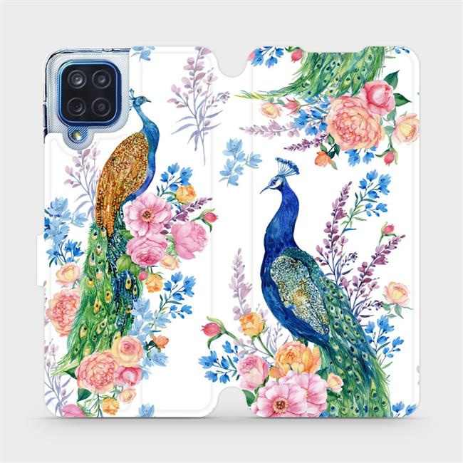 Flipové pouzdro Mobiwear - Samsung Galaxy M12 - MX08S Pávi
