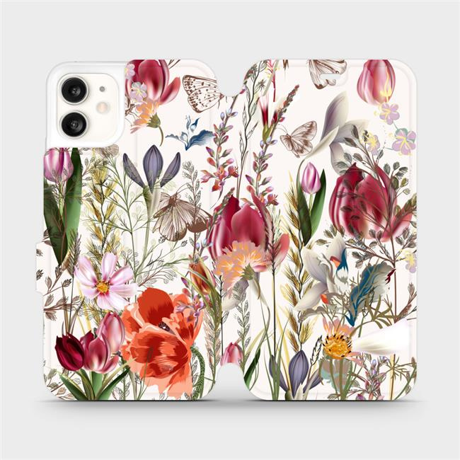 Flipové pouzdro Mobiwear - Apple iPhone 11 - MP01S Rozkvetlá louka