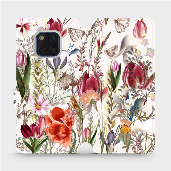Flipové pouzdro Mobiwear - Huawei Mate 20 Pro - MP01S Rozkvetlá louka