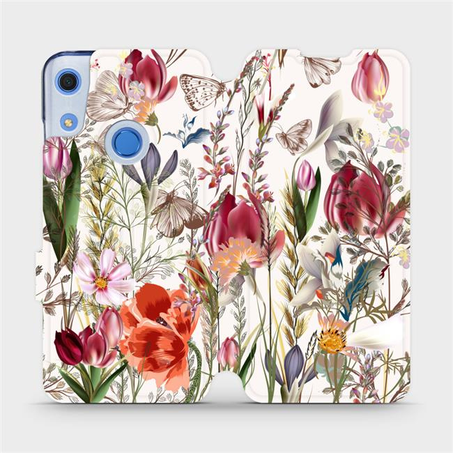 Flipové pouzdro Mobiwear - Huawei Y6S / Honor 8A - MP01S Rozkvetlá louka