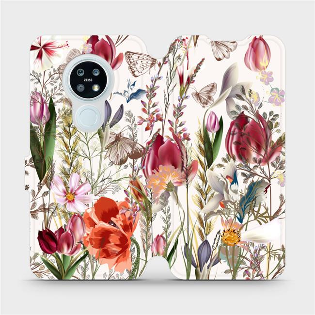 Flipové pouzdro Mobiwear - Nokia 6.2 - MP01S Rozkvetlá louka