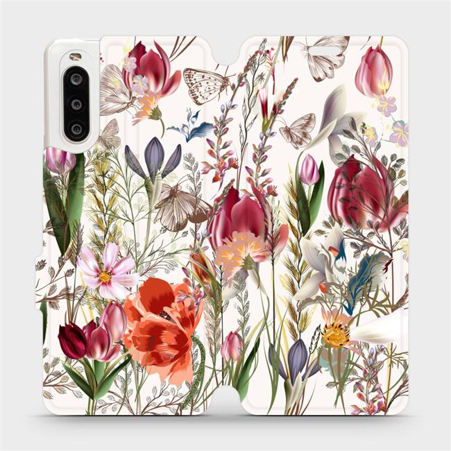 Flipové pouzdro Mobiwear - Sony Xperia 10 II - MP01S Rozkvetlá louka