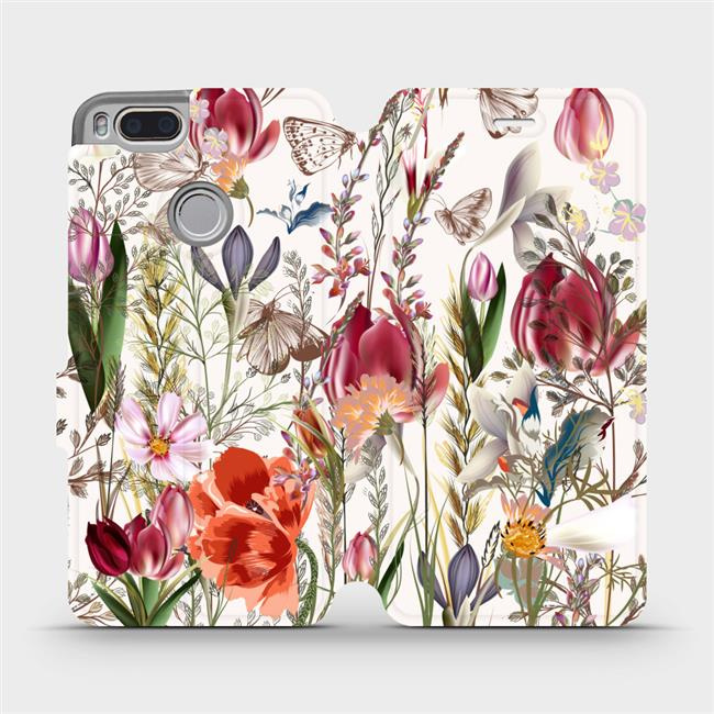 Flipové pouzdro Mobiwear - Xiaomi Mi A1 - MP01S Rozkvetlá louka