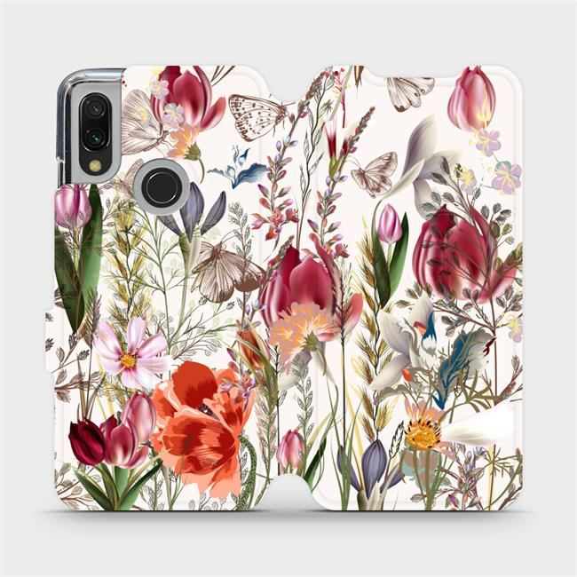 Flipové pouzdro Mobiwear - Xiaomi Redmi 7 - MP01S Rozkvetlá louka