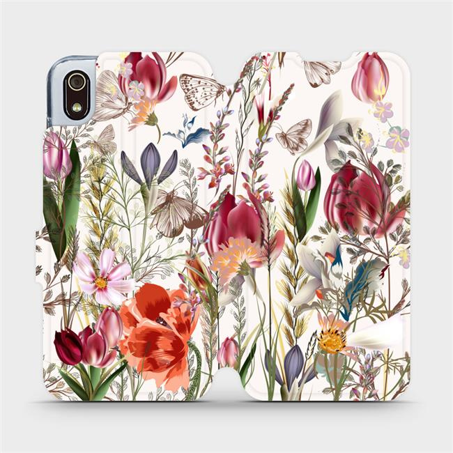 Flipové pouzdro Mobiwear - Xiaomi Redmi 7A - MP01S Rozkvetlá louka