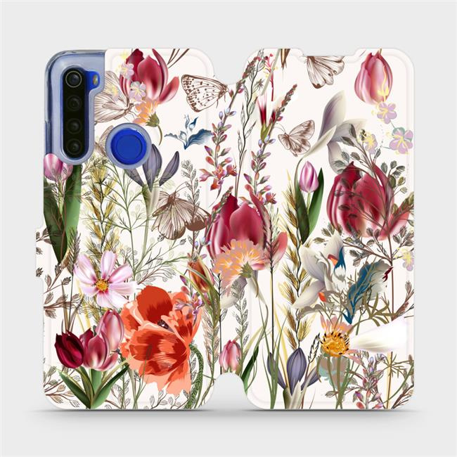 Flipové pouzdro Mobiwear - Xiaomi Redmi Note 8T - MP01S Rozkvetlá louka